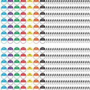 Etichette giorno settimana AlluraPet 7 colori 3 lingue-0
