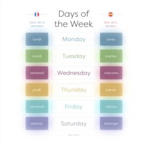 ACFTAIN Poster Tela Giorni Settimana Decorazione Casa