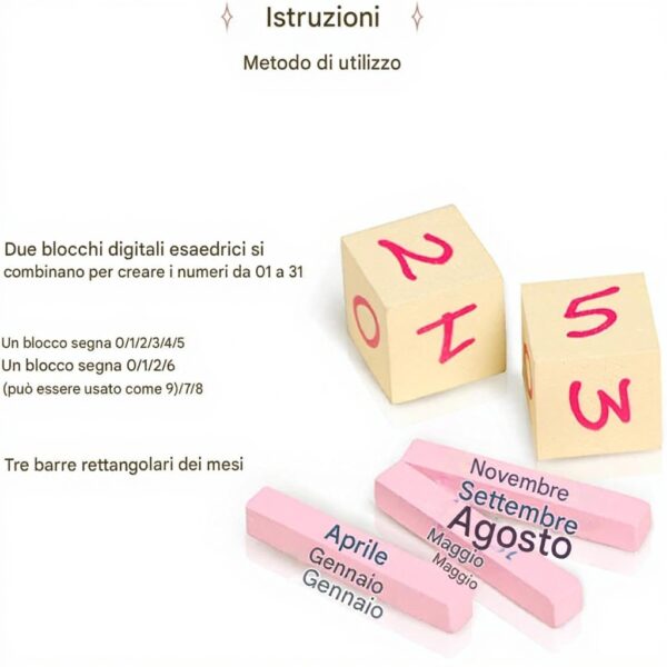 Calendario dellAvvento Scrivania Legno Design Moderno