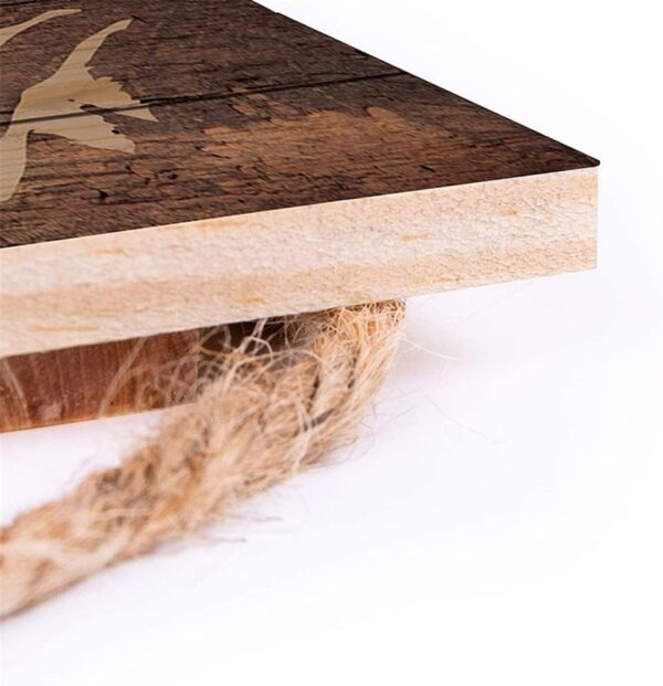 Targa decorativa legno birra divertente casa fattoria decor-1