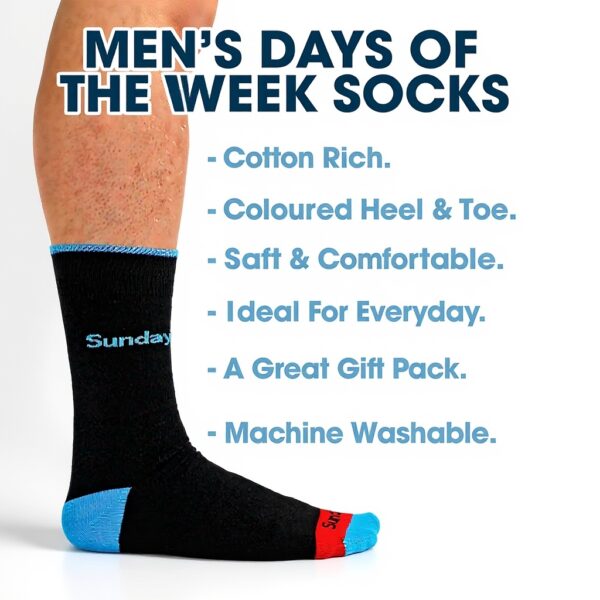 Sock Snob Calze Uomo Cotone Giorni Settimana 39-46