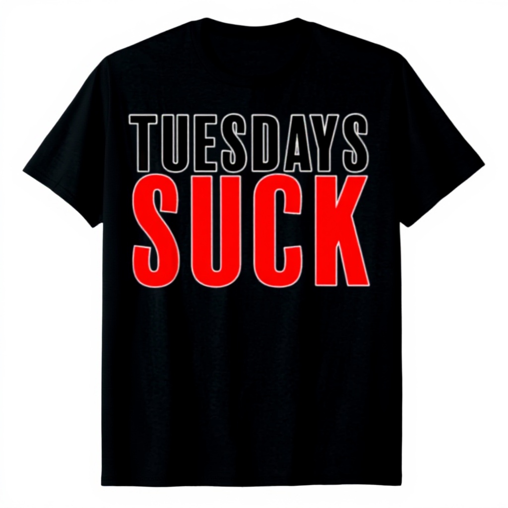 Maglietta Succhiare il Martedì The Days of the Week Regalo