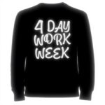 Felpa Vendax 4 Day Work Week Nero Unisex Confortevole