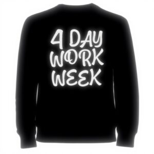 Felpa Vendax 4 Day Work Week Nero Unisex Confortevole