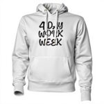Felpa con cappuccio Vendax 4 Day Work Week Unisex Grigio