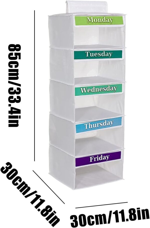 Organizzatore vestiti Youding 5 scaffali bambini design-6