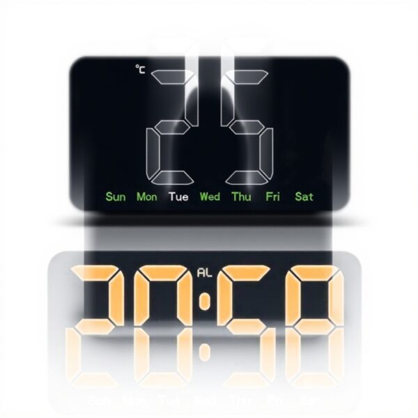 Orologio digitale Zeizafa sveglia temperatura camera da
