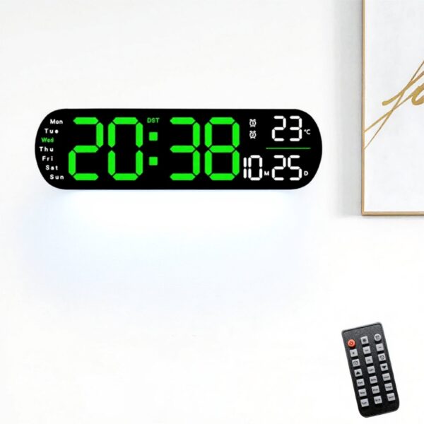 Orologio Digitale LED Multifunzione Generico Verde Data