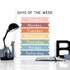 Poster su tela Days of the Week decorazione bambini aule