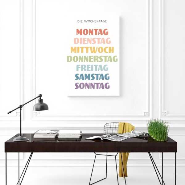 Poster su tela The Days of the Week decorazione casa ufficio