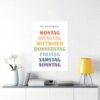 Poster su tela The Days of the Week decorazione casa ufficio