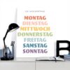 Poster su tela The Days of the Week decorazione casa ufficio