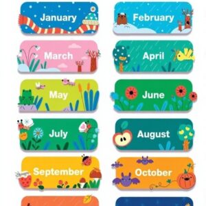 Poster Risorse Insegnanti Mesi Stagioni Meteo Aula Decor