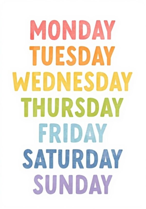 Poster metallo vintage One Week Rainbow Day decorazione