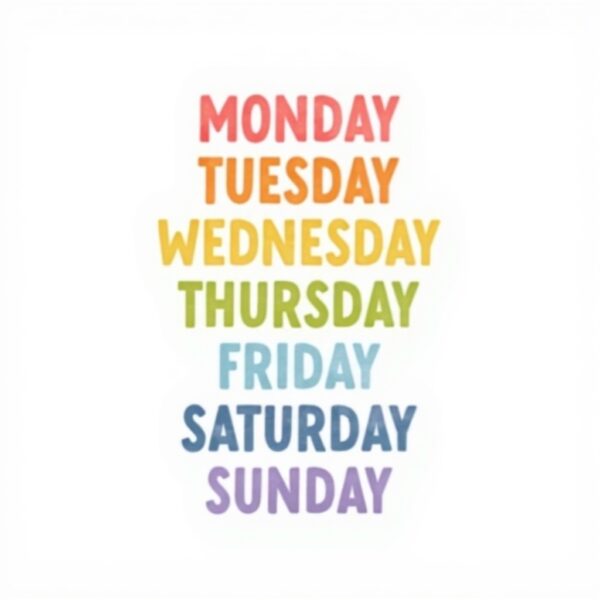 Poster metallo vintage One Week Rainbow Day decorazione