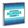 Spilla quadrata Happy Nurses Week Day FWJZDSP metallo