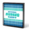 Spilla quadrata Happy Nurses Week Day FWJZDSP metallo
