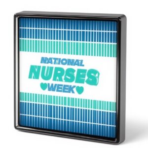 Spilla quadrata Happy Nurses Week Day FWJZDSP metallo