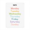 Targa metallo vintage Days of the Week decorazione parete