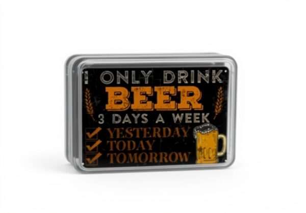 Targa latta vintage I Only Drink Beer decorazione cucina