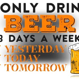 Targa latta vintage I Only Drink Beer decorazione cucina