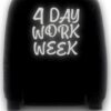 Felpa Vendax 4 Day Work Week Unisex Nero Confortevole