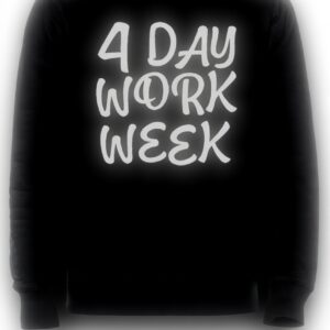 Felpa Vendax 4 Day Work Week Unisex Nero Confortevole