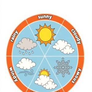 Tabella Meteo Bambini Poster Educativo Laminato Generic