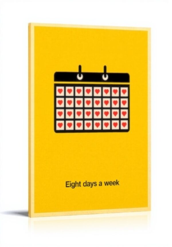 YAPING Poster 8 Days A Week Decorazione Parete Moderna