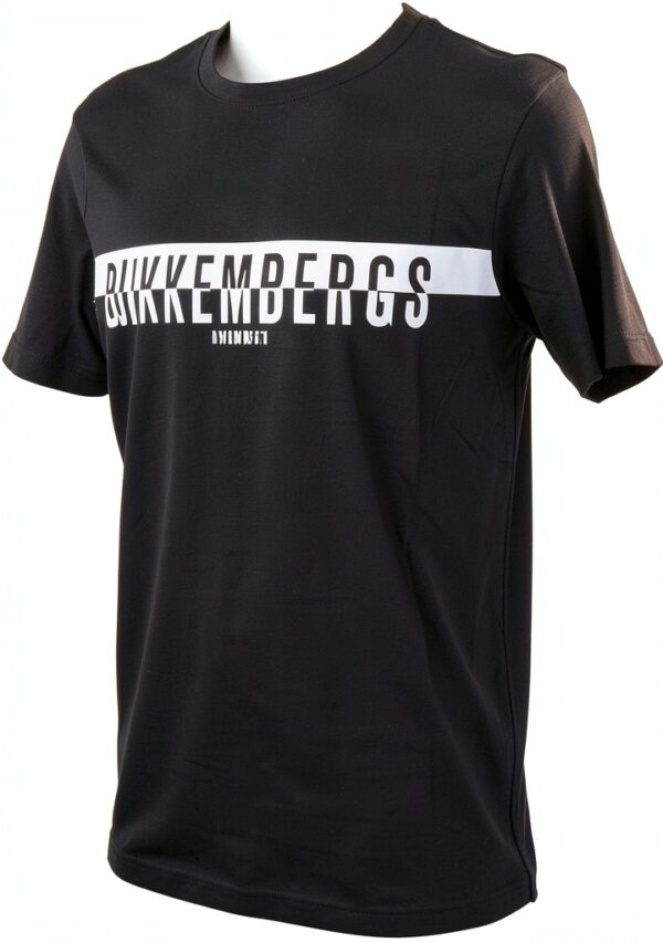 T-shirt uomo Bikkembergs cotone stampa logo nero L-1