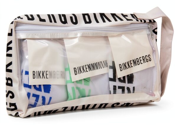 Calzini Bikkembergs uomo set tripack sneakers logo design-2