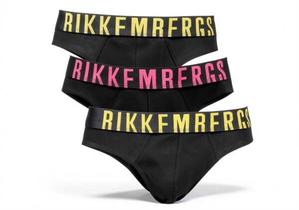 Slip Uomo Bikkembergs Tripack Sportivo Design Fluorescente-2