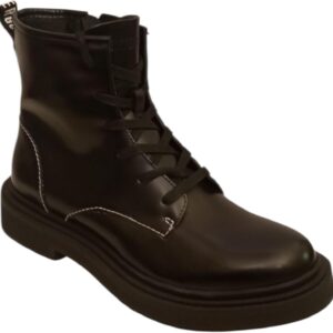 Bikkembergs Scarpe Pelle Lucida Uomo Nero Stile Elegante-0