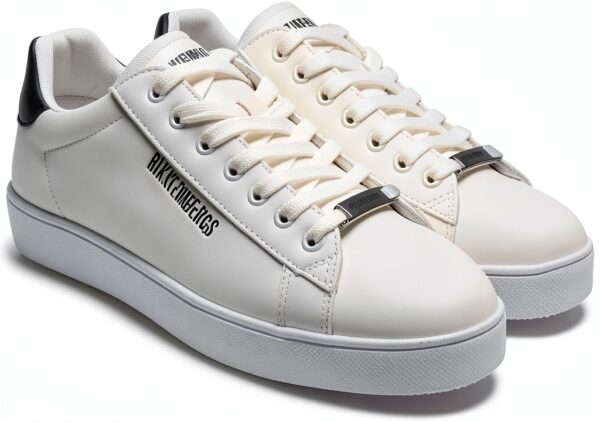 Scarpe Bikkembergs Uomo Pelle Bianche Sneakers Casual-0