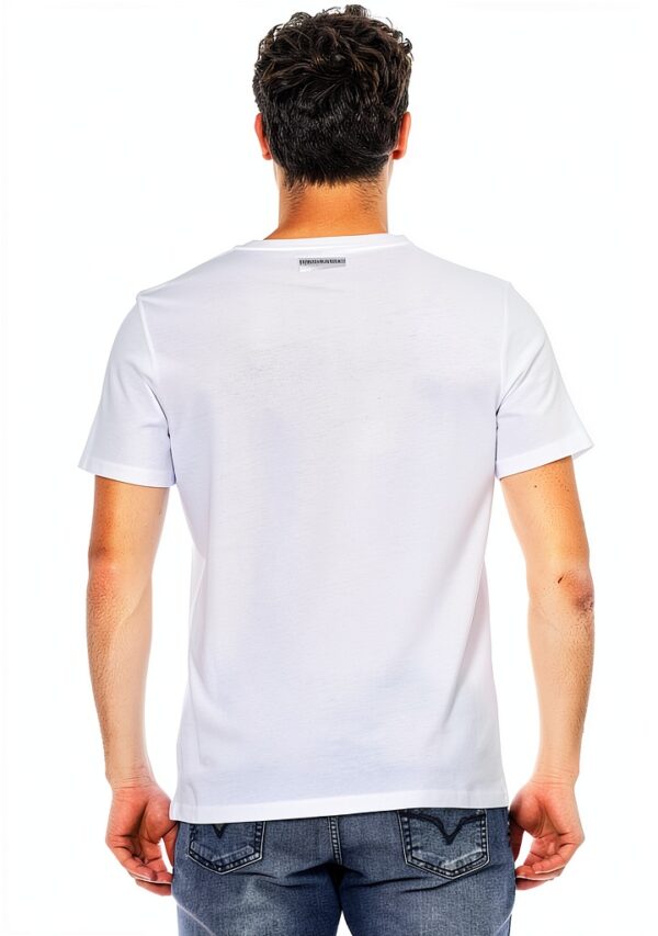 Maglietta Bikkembergs Uomo Cotone Manica Corta Retro-2