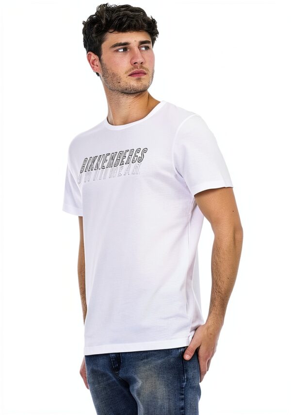 Maglietta Bikkembergs Uomo Cotone Manica Corta Retro-1