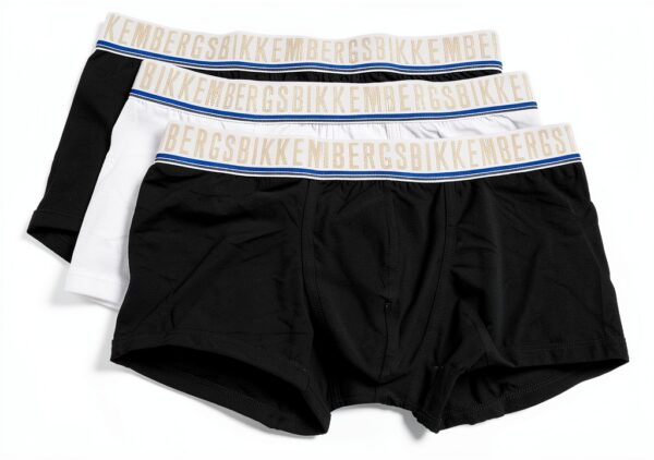 Boxer Bikkembergs Uomo Parigamba Confezione 3 Bianco Nero-0
