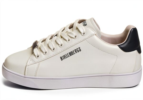 Scarpe Bikkembergs Uomo Pelle Bianche Sneakers Casual-2