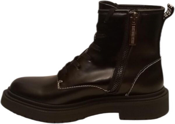 Bikkembergs Scarpe Pelle Lucida Uomo Nero Stile Elegante-3