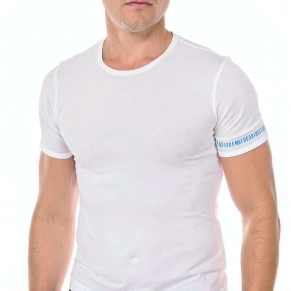 Canottiera Bikkembergs Uomo Bianco Tessuto Morbido Comoda-1