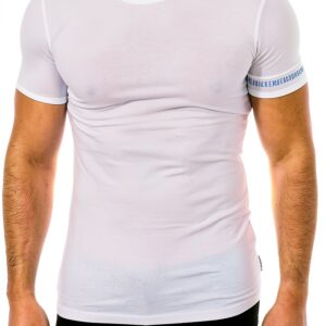 Canottiera Bikkembergs Uomo Bianco Tessuto Morbido Comoda-0