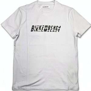 T-shirt BIKKEMBERGS Uomo Bianco Cotone Casual Moda-0