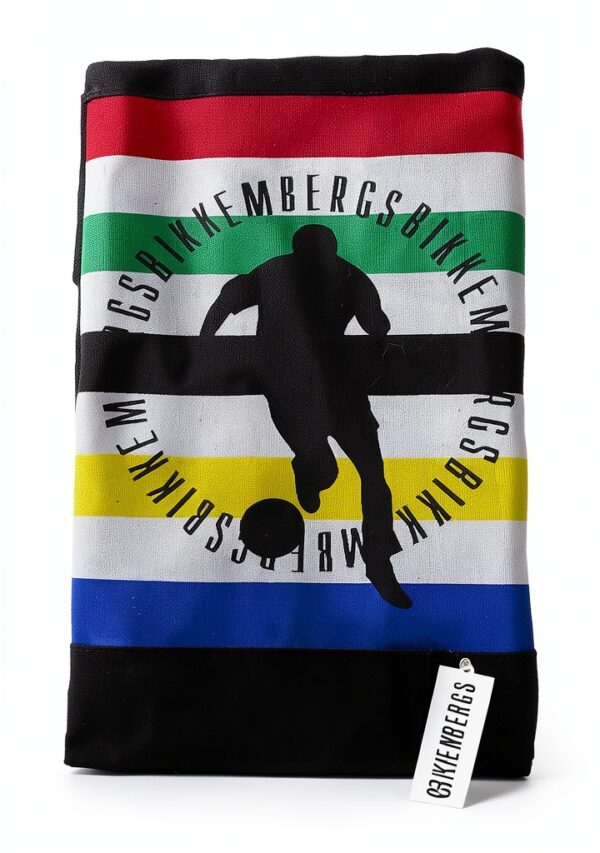 Telo mare Bikkembergs morbido cotone nero asciugamano