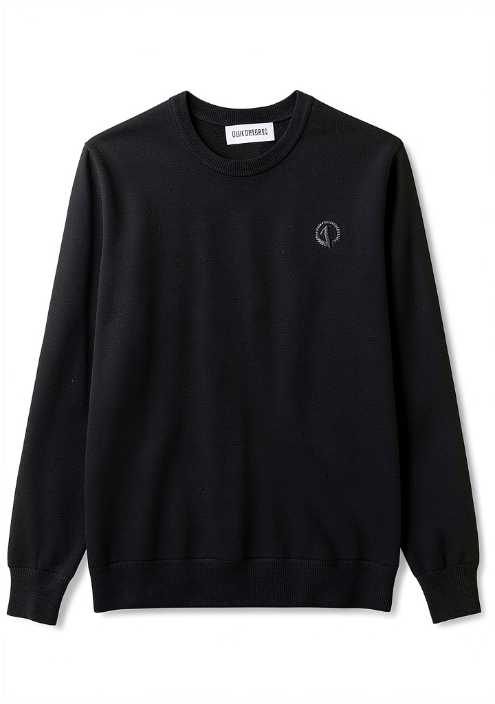 Maglione Bikkembergs Nero indossato in un contesto urbano