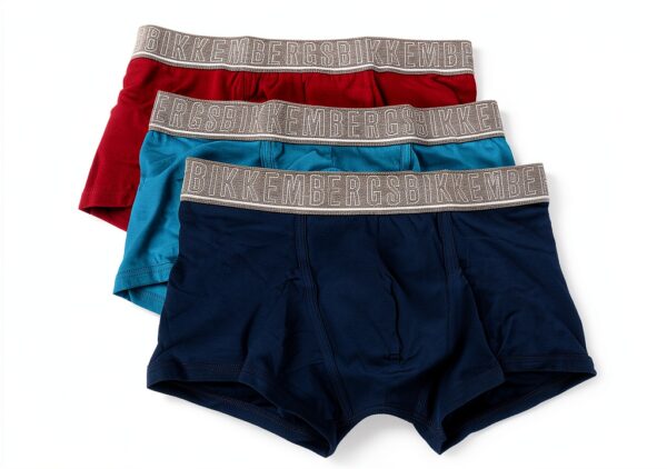 Boxer Bikkembergs Uomo Confezione 3 Parigamba XL Blu Navy