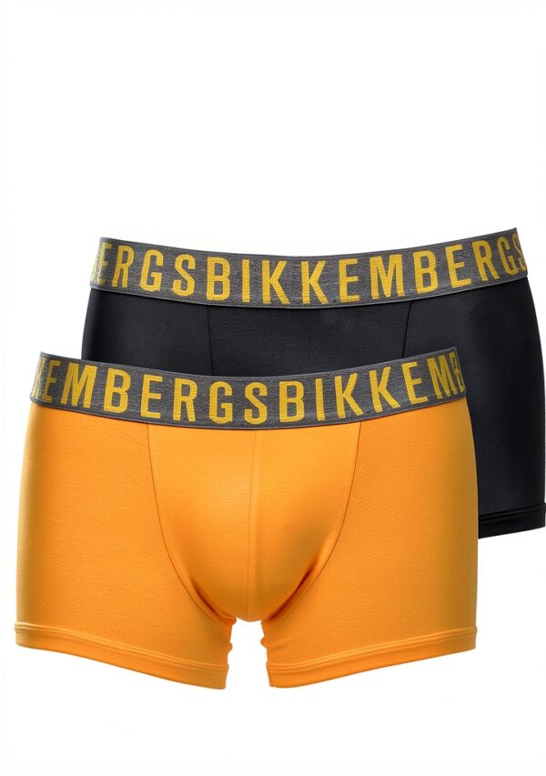 Bikkembergs Boxer Uomo Cotone Denim Giallo Bipack M