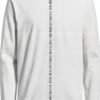 Maglia Logo Girocollo Manica Lunga Uomo Nero Bianco XL S-0