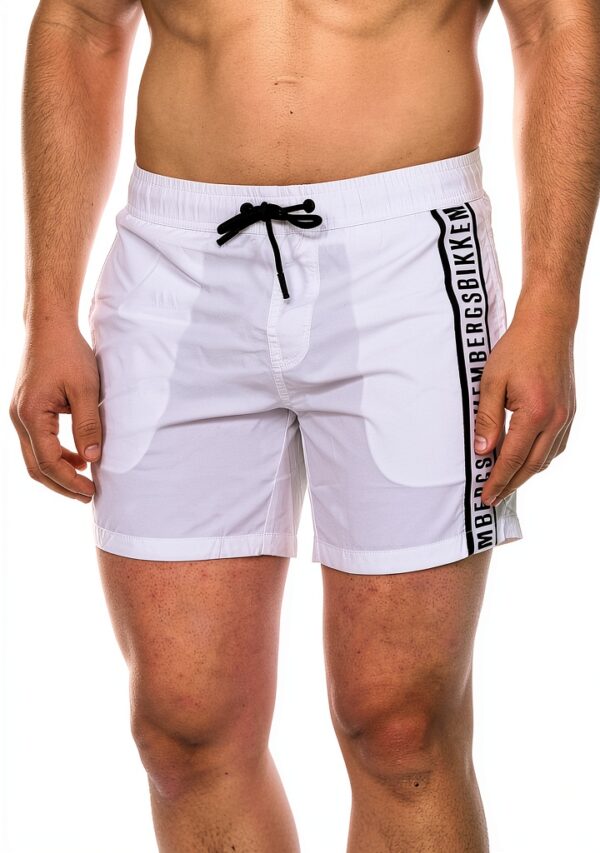Costume da bagno Bikkembergs uomo nero bianco asciugatura