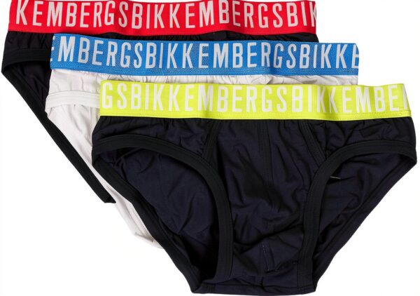 Slip Bikkembergs Uomo Cotone Elasticizzato Confezione 3