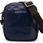 Borsa a spalla Bikkembergs uomo poliuretano blu-0